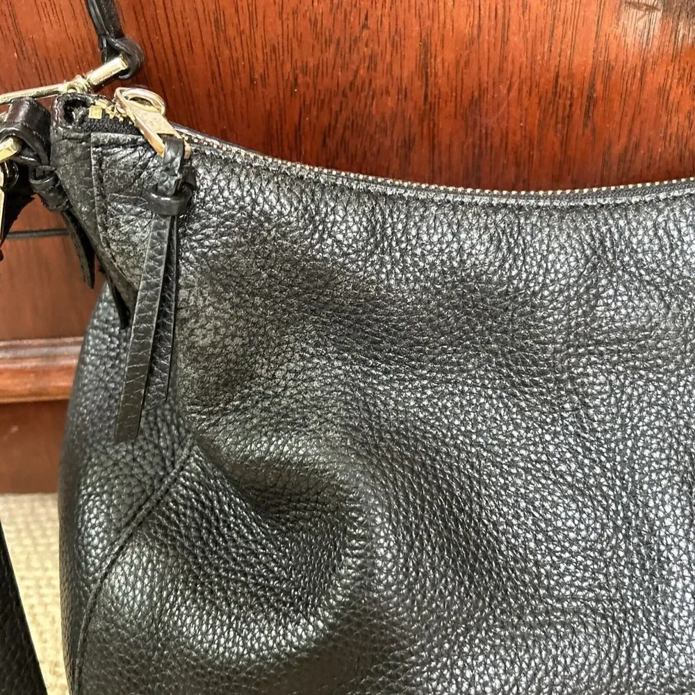 Kate Spade Shoulder Bag Purse Black Pebbled Leather J183 PXRU7834 Q393 03/17